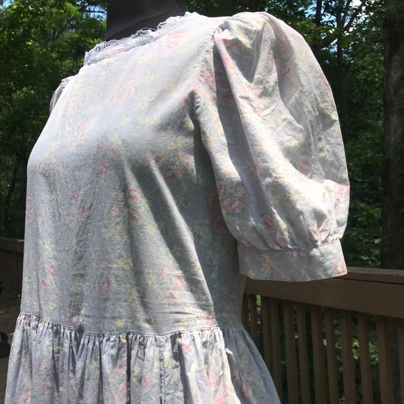 Laura Ashley Dresses Vintage Laura Ashley Puff Sleeve Midi Dress